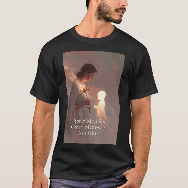 Infant Loss Remembrance Gift - Glowing Angel Child T Shirt (Framsida)
