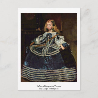 Infanta Margarita Teresa av Diego Velazquez Vykort