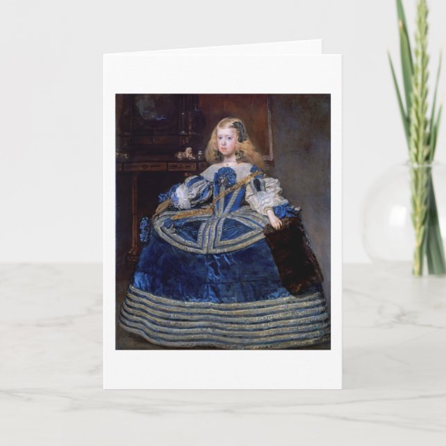 Infanta Margarita Teresa Blue Dress, Velazquez Kort (Framsida)