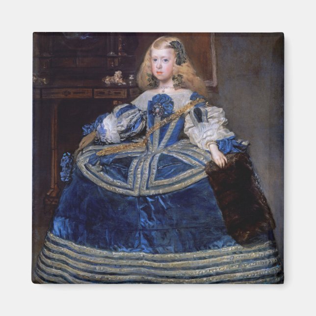 Infanta Margarita Teresa Blue Dress, Velazquez Magnet (Framsidan)