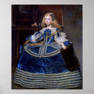 Infanta Margarita Teresa Blue Dress, Velazquez Poster