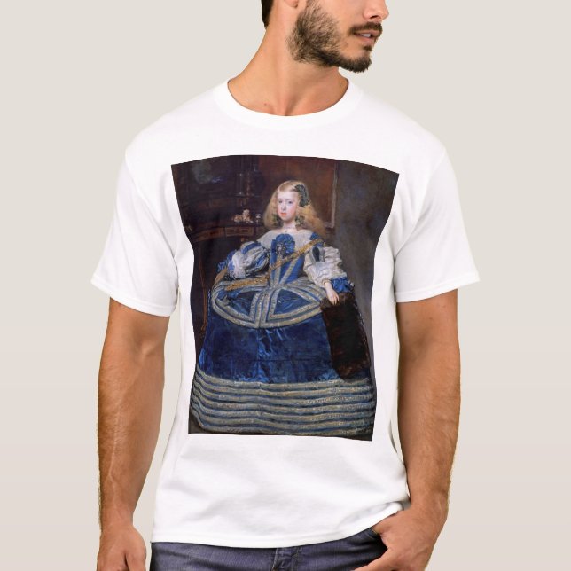 Infanta Margarita Teresa Blue Dress, Velazquez T Shirt (Framsida)