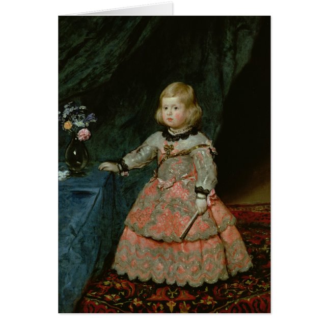 Infanta Margarita Teresa Hälsningskort (Framsidan)