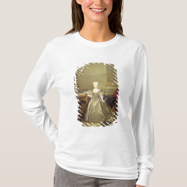Infanta Maria Ana Victoria de Borbón, 1724 (olja Tee Shirt (Framsida)