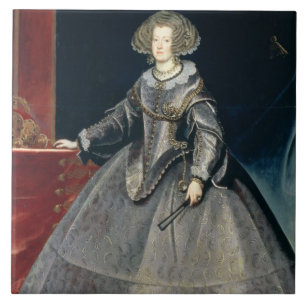 Infanta Maria Theresa (1638-83) c.1646 (olja kan Kakelplatta