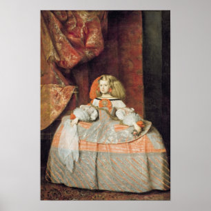 Infantaen Maria Marguerita i rosor Poster