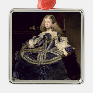 Infantamargarita i blått, 1659 julgransprydnad metall