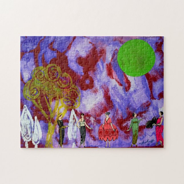 Infantas Moonlight Garden Party av Michael Moffa Pussel (Horisontell)