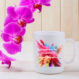 Infantasi gör oss oändliga| citat kaffemugg