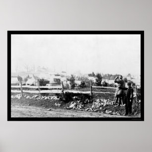 Infanteri och läger i Tenallytown 1864 Poster