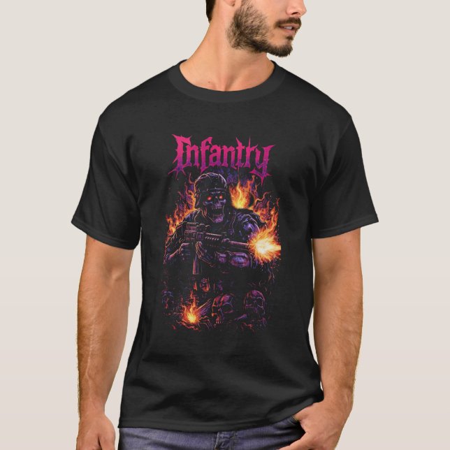 Infanterifeueranfall T Shirt (Framsida)