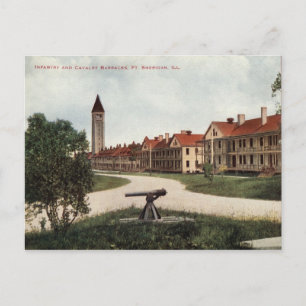 Infantry & Cavalry Barracks Ft. Sheridan IL 1915 Vykort