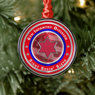 Infantry Division 6e Keepsaké jul Julgransprydnad Metall
