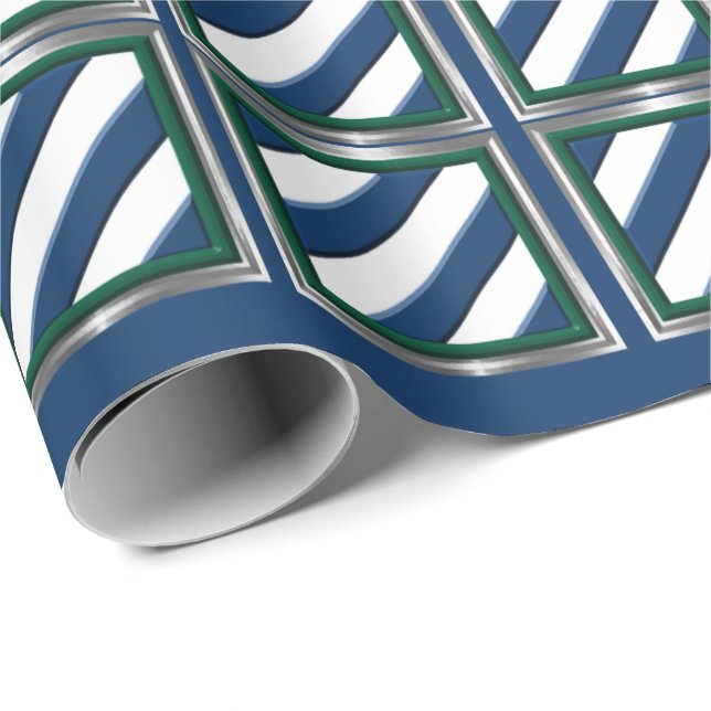 Infantry Division Silver ramed Patch Wrapping Presentpapper (Rullad Hörn)