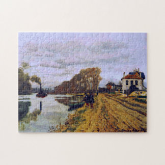 Infantry Guds on River Bank Monet Fine Art Pussel