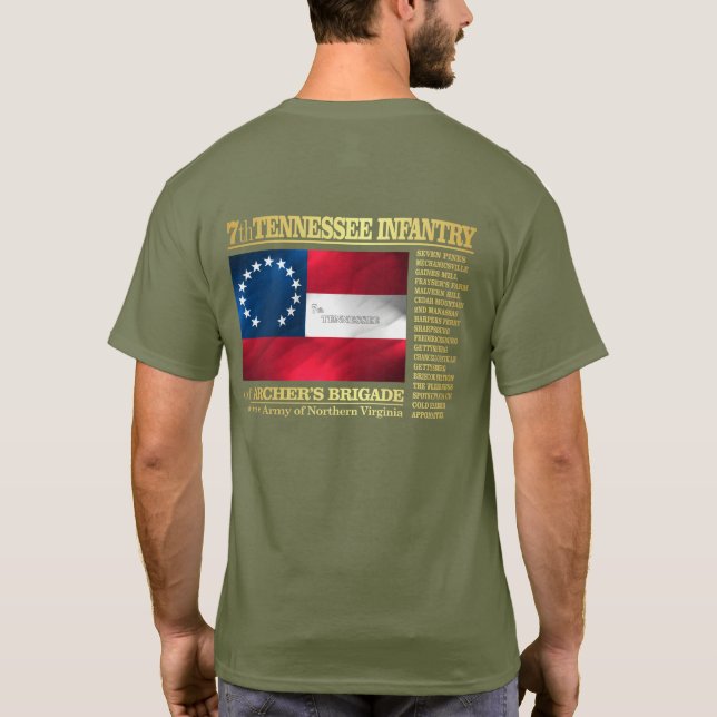 Infantry i 7:e Tennessee (BA2) T-shirt (Baksida)
