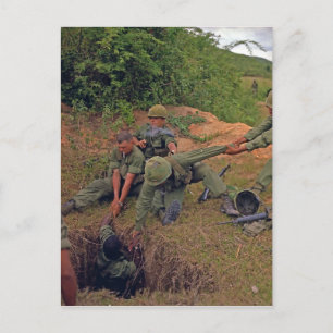 Infantry Platon in Operation Oregon Vietnam Krig Vykort