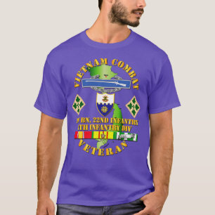 Infantry Veteran från Vietnam: 1:a Bn 22:a Inf T Shirt