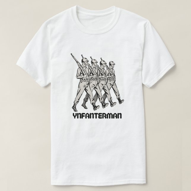 infantryman i Frisian - ynfanterman T Shirt (Design framsida)