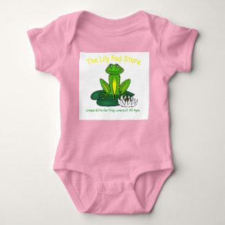 Infant's Frog on a Lily Pad Pink Bodysuit T Shirt