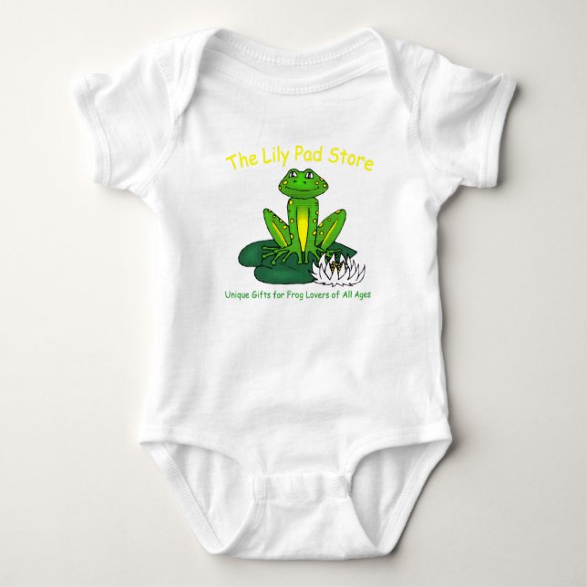 Infant's Frog Themed Bodysuit T Shirt (Framsida)