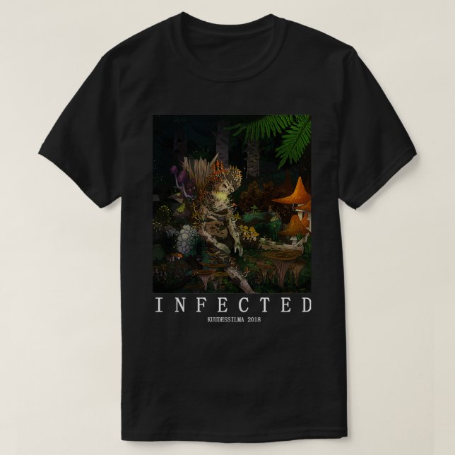INFECTED 2018 white text Classic TShirt T Shirt (Design framsida)