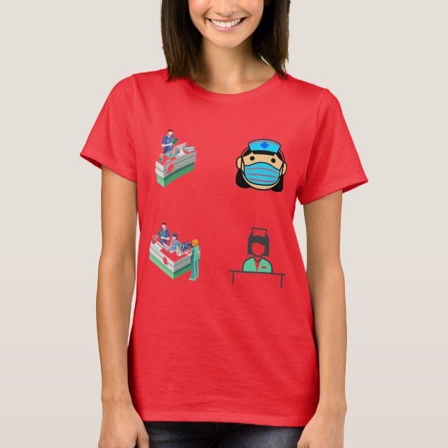 Infection Control Nurse Sticker Pack - Infection C T Shirt (Framsida)