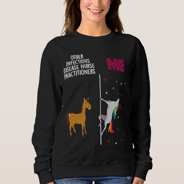 Infectious Disease Nurse Practitioner Unicorn Othe T Shirt (Framsida)