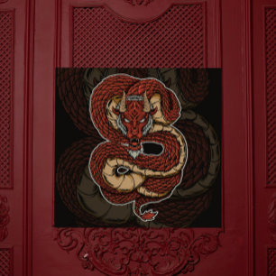 Infeernal Serpent Red Dragon Poster