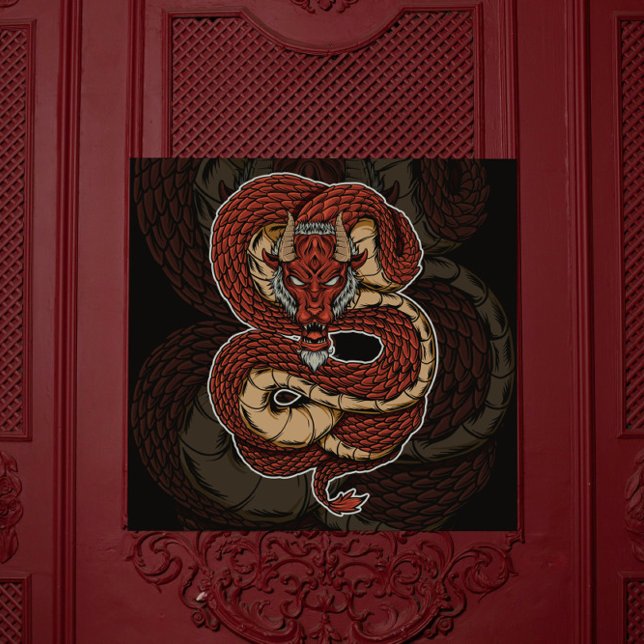 Infeernal Serpent Red Dragon Poster (Skapare uppladdad)
