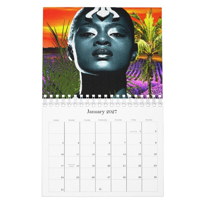 "Infektera ditt space med afrikanskt Pride" Kalender (Jan 2027)