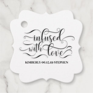 Infekterad med Kärlek Bröllop Gåvor Etiketter