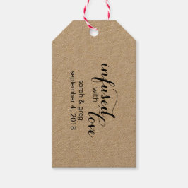 Infekterad med Kärlek Olivolja Bröllopor-Märkre Presentetikett