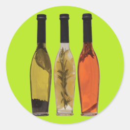 Infekterade oljor runt klistermärke