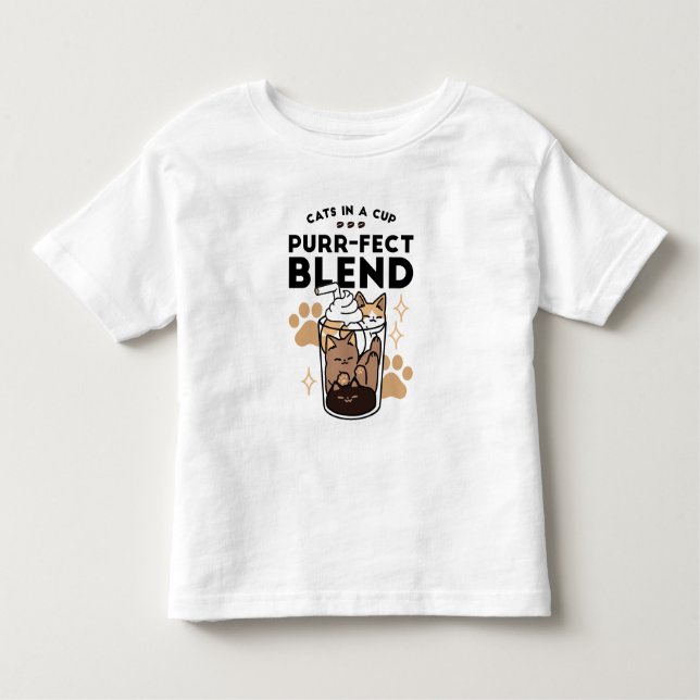 Infektionsblandning: Katt- och kaffekonst för Djur T Shirt (Framsida)