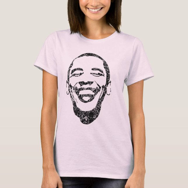 Infektiös Smile Obama Long Sleave T T-shirt (Framsida)