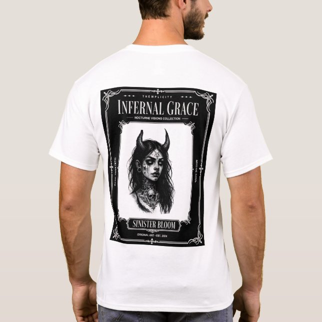 Infernal Grace Sinister Bloom T Shirt (Baksida)