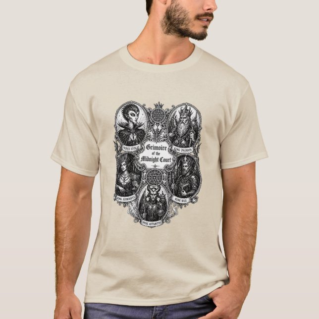 Infernala Ikoner Den Gotiska Grimoiren T Shirt (Framsida)