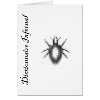 Infernalisk Ordbok-demon? fästing? loppa? OBS Kort