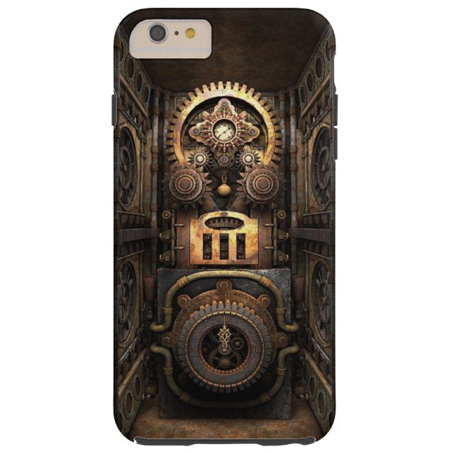 Infernalisk Steampunk Contraption Case-Mate iPhone Skal (Baksidan)