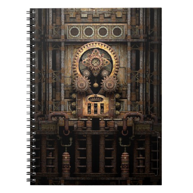 Infernalisk Steampunk maskin Anteckningsbok (Framsidan)