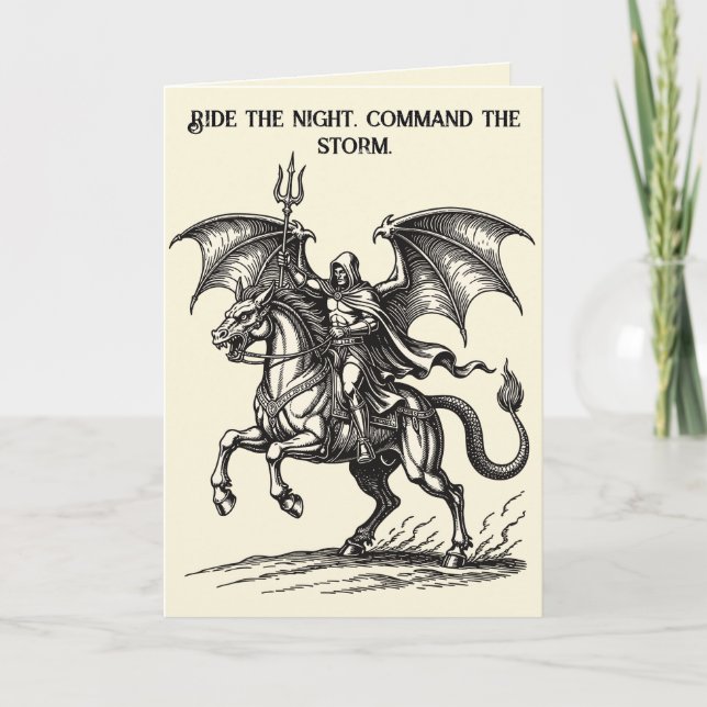 Infernaliska förtruppens ritt kort (Framsida)