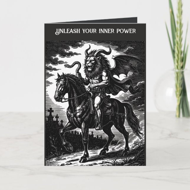 Infernaliske kungens ritt kort (Framsida)