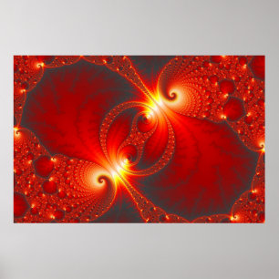 Infernaliskt - Fractalkonst Poster