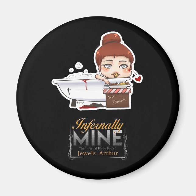 Infernally Mine by Jewels Arthur Mara Chibi Magnet (Framsidan)