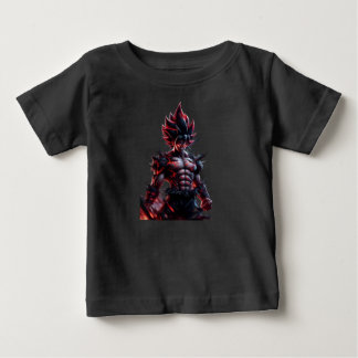 Inferno Anime Warrior Kids T-Shirt - Black Fire