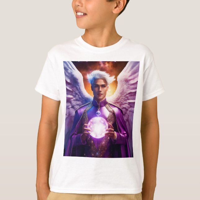 Inferno Conqueror: Epic Djävulen Angel Esport Logo T Shirt (Framsida)