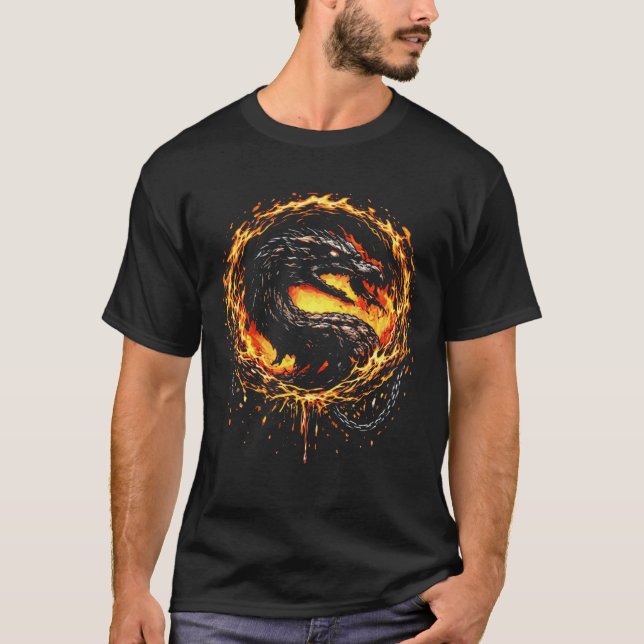 Inferno Drakes Kamp Emblem T Shirt (Framsida)