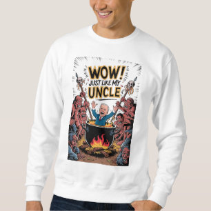 Inferno Feast Cannibals Ate Min farbror Joe Biden Lång Ärmad Tröja