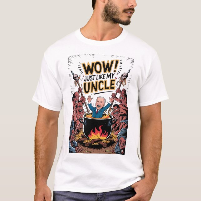 Inferno Feast Cannibals Ate Min farbror Joe Biden T Shirt (Framsida)